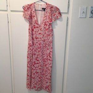 Burberry Red and White Sundress